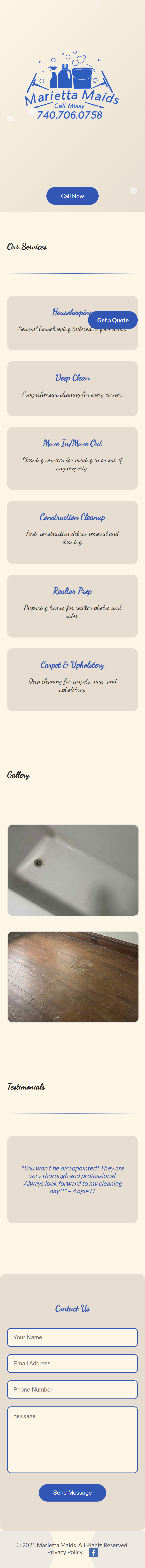 Marietta Maids full page